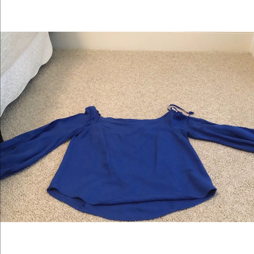Blue Anthropologie top
